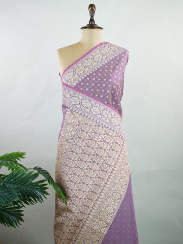 Cotton A comfortable and elegant Cotton saree crafted with a smooth texture and graceful drape. Its versatile styling makes it suitable for daily wear and light festivities, blending traditional weaving with modern sensibility. Virinchi - Handloom Cotton Saree | Zari Border | Traditional - Manoranjitham Weaves - Handloom Store
