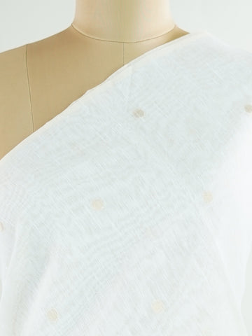 Cotton This Linen Cotton saree in cream glows softly with golden floral zari weaves.br
Borderless and fluid, it brings a refined simplicity to festive dressing.br
Woven in Varanasi, the fine zari adds just the right touch of shimmer.br
A graceful blend of comfort, elegance, and tradition.br
#LinenCottonSaree #ZariWeaves #BorderlessBeauty #VaranasiHandloom #ManoranjithamSarees Gauri - Cream Handloom Cotton Saree - Manoranjitham Weaves - Handloom Store