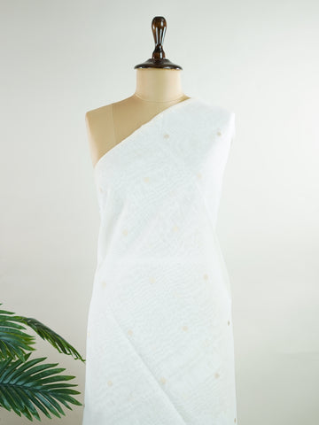Cotton This Linen Cotton saree in cream glows softly with golden floral zari weaves.br
Borderless and fluid, it brings a refined simplicity to festive dressing.br
Woven in Varanasi, the fine zari adds just the right touch of shimmer.br
A graceful blend of comfort, elegance, and tradition.br
#LinenCottonSaree #ZariWeaves #BorderlessBeauty #VaranasiHandloom #ManoranjithamSarees Gauri - Cream Handloom Cotton Saree - Manoranjitham Weaves - Handloom Store