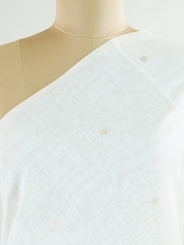 Cotton This Linen Cotton saree in cream glows softly with golden floral zari weaves.br
Borderless and fluid, it brings a refined simplicity to festive dressing.br
Woven in Varanasi, the fine zari adds just the right touch of shimmer.br
A graceful blend of comfort, elegance, and tradition.br
#LinenCottonSaree #ZariWeaves #BorderlessBeauty #VaranasiHandloom #ManoranjithamSarees Bhavani - Cream Handloom Cotton Saree - Manoranjitham Weaves - Handloom Store
