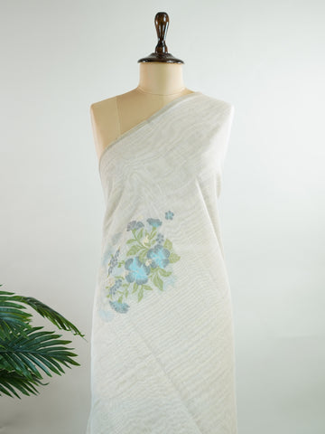 Cotton In soothing grey, this 100% Pure Cotton saree brings quiet beauty to everyday wear.br
Floral motifs bloom gently across the body, adding a soft, natural charm.br
Woven in Varanasi, it offers breathability and comfort all day long.br
A timeless choice for effortless grace.br
#PureCottonSaree #GreyElegance #FloralMotifs #VaranasiWeaves #ManoranjithamSarees Anjali - Handloom Cotton Saree | Zari Border | Traditional - Manoranjitham Weaves - Handloom Store