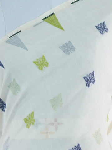 Cotton Woven with care in the looms of West Bengal, this 100% pure cotton saree blends everyday comfort with understated elegance. Fine zari floral designs shimmer softly against the breathable fabric, while the small border adds a touch of refinement. Lightweight and timeless, it’s perfect for summer gatherings and quiet celebrations Vathapi - Handloom Cotton Saree - Manoranjitham Weaves - Handloom Store