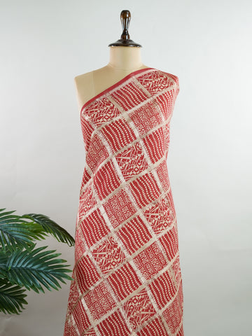 Cotton A bold red saree adorned with glinting gold block prints – vibrant yet graceful.br
Crafted in the looms of Varanasi, this cotton drape balances heritage and ease.br
Ideal for temple visits, festive mornings, or cultural celebrations.br
#RedCottonSaree #VaranasiCraft #BlockPrintHeritage Satyavathi - Red Handloom Cotton Saree | Zari Border | Traditional - Manoranjitham Weaves - Handloom Store