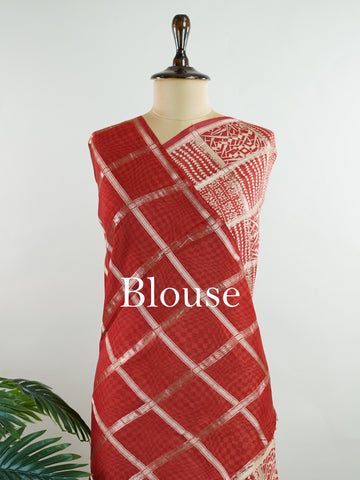 Cotton A bold red saree adorned with glinting gold block prints – vibrant yet graceful.br
Crafted in the looms of Varanasi, this cotton drape balances heritage and ease.br
Ideal for temple visits, festive mornings, or cultural celebrations.br
#RedCottonSaree #VaranasiCraft #BlockPrintHeritage Satyavathi - Red Handloom Cotton Saree | Zari Border | Traditional - Manoranjitham Weaves - Handloom Store