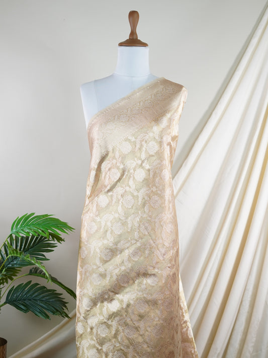 Katan Orange 100% Pure Tissue - Manoranjitham Weaves - Handloom Store