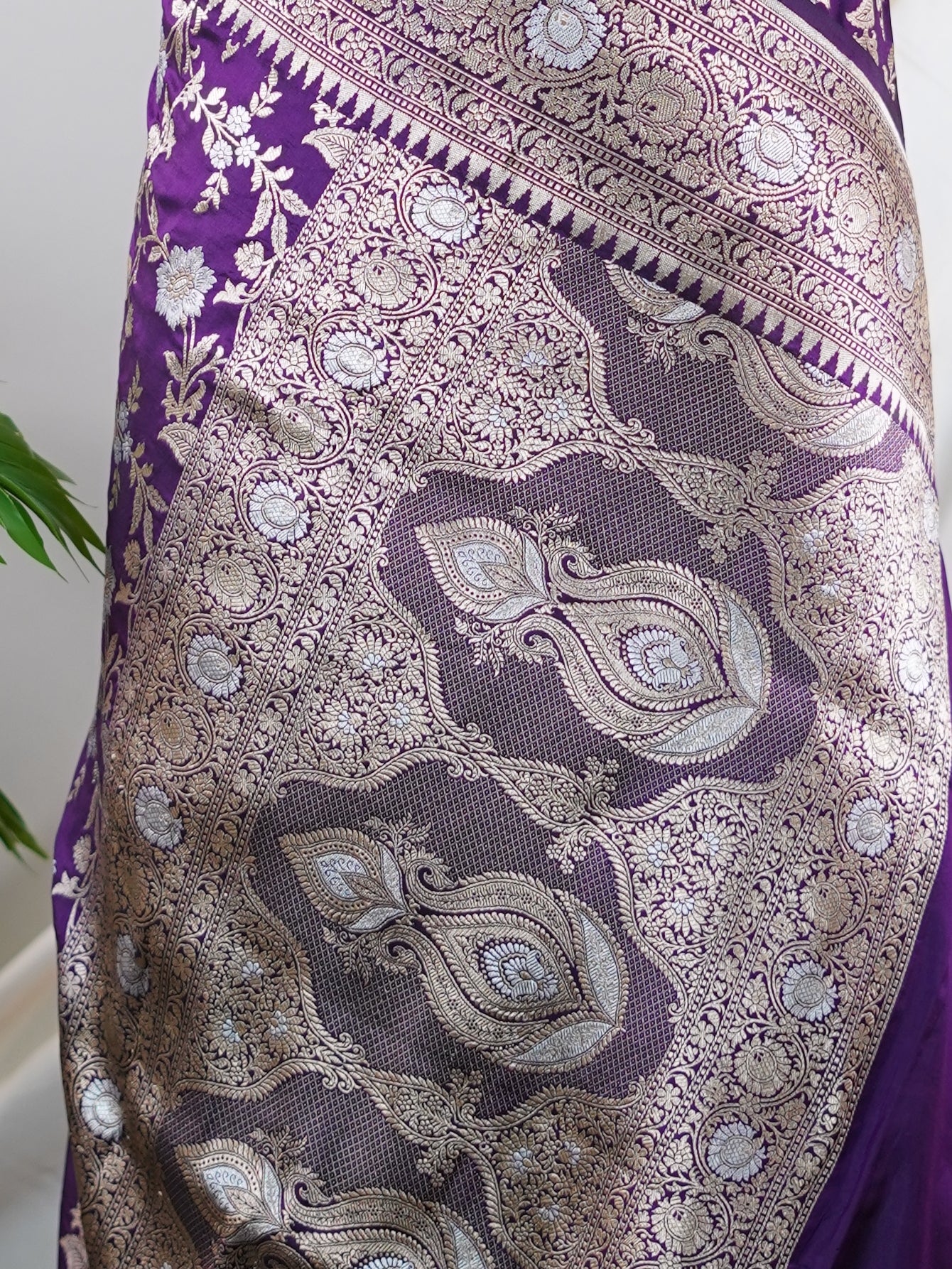 Katan Cream 100% Pure Katan Silk - Manoranjitham Weaves - Handloom Store