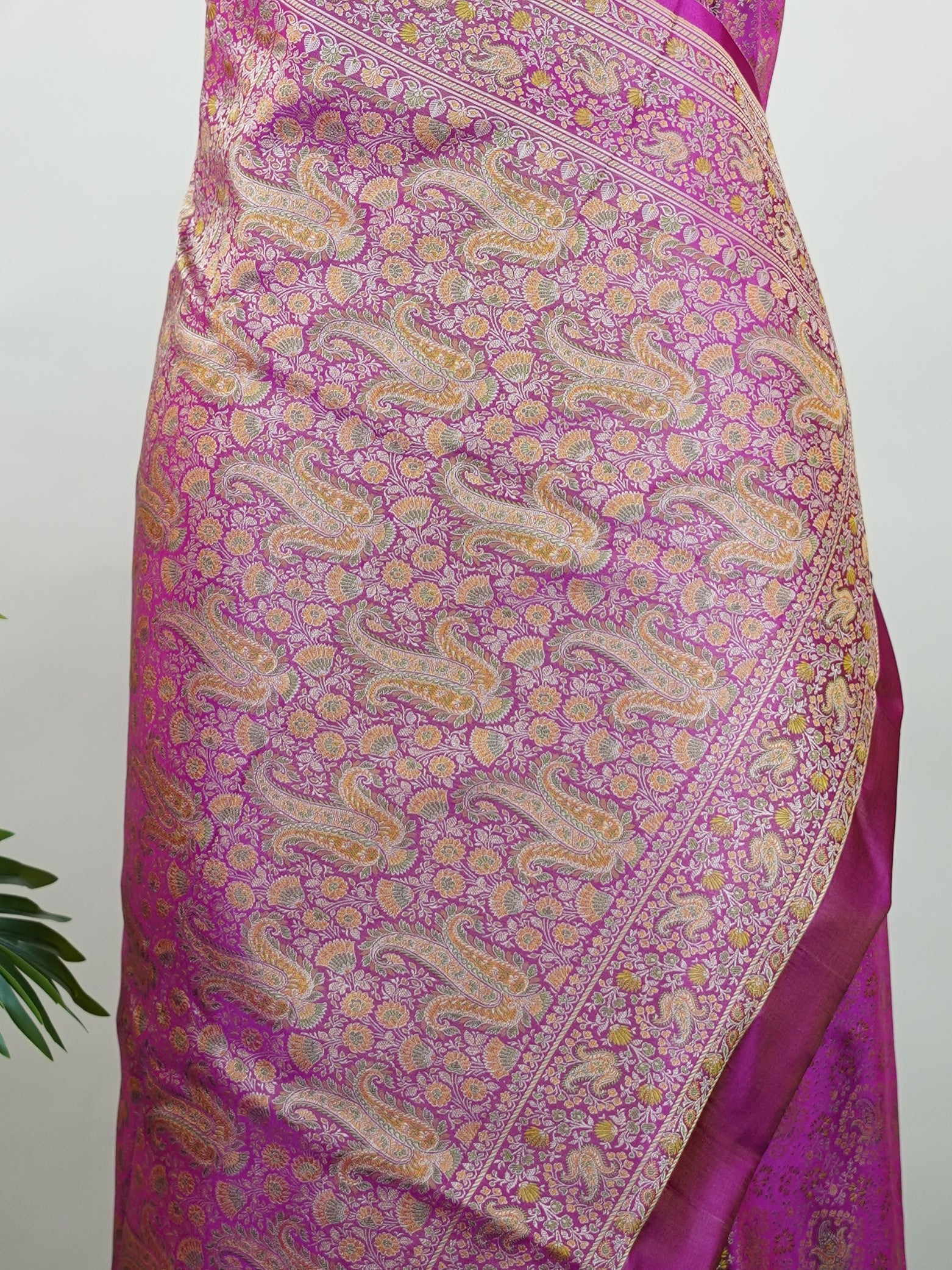 Katan Woven in Varanasi, this semi Mushru saree features the distinctive texture of iktara weave, blending subtle sheen with artisanal charm. Lightweight yet rich in detail, it offers effortless elegance for both traditional events and contemporary celebrations.br
#SemiMushru #IktaraWeave #VaranasiSaree #TexturedElegance #HandloomTradition #Manoranjitham #ManoranjithamStyle Sarvani - Semi Silk Saree | Nan Zari Work | Handwoven - Manoranjitham Weaves - Handloom Store
