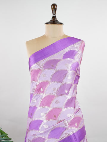 Chiniya Silk A masterpiece in 100% Pure chiniya Silk is a hidden treasure from varanasi that exudes regal charm. Perfect for the modern bride who cherishes tradition. Bageshree - Banarasi Katan Silk Saree | Woven Motifs - Manoranjitham Weaves - Handloom Store