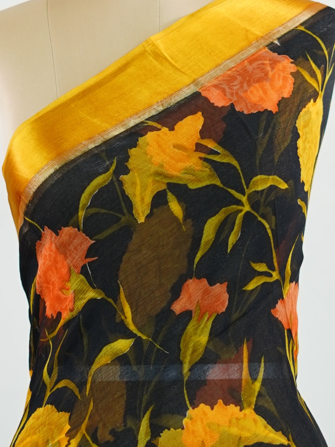Satin 0 Renusha - Semi Silk Saree | Nan Zari Work | Handwoven - Manoranjitham Weaves - Handloom Store