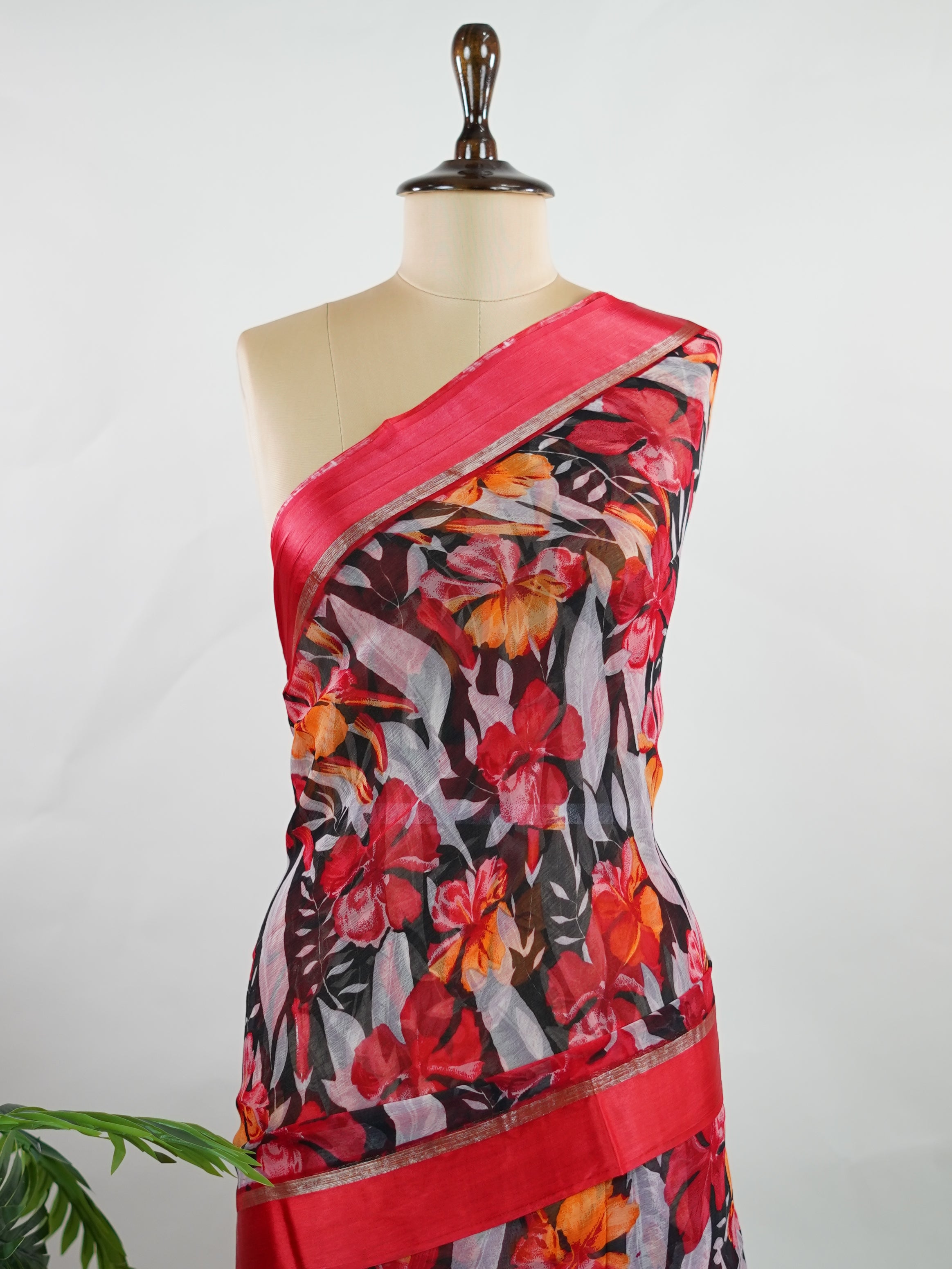 Satin 0 Maanitha - Semi Silk Saree | Nan Zari Work | Handwoven - Manoranjitham Weaves - Handloom Store