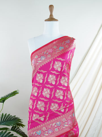 Katan Woven in Varanasi, this Katan semi silk saree features delicate buttis scattered across its smooth, lustrous body. The weave balances tradition and ease, offering the richness of silk with a lighter touch. A graceful choice for both festive mornings and elegant evenings. #KatanSilkSaree #VaranasiWeaves #ButtiBeauty #SemiSilkElegance #HandloomHeritage Adithi - Semi Silk Saree | Woven Buttas - Manoranjitham Weaves - Handloom Store