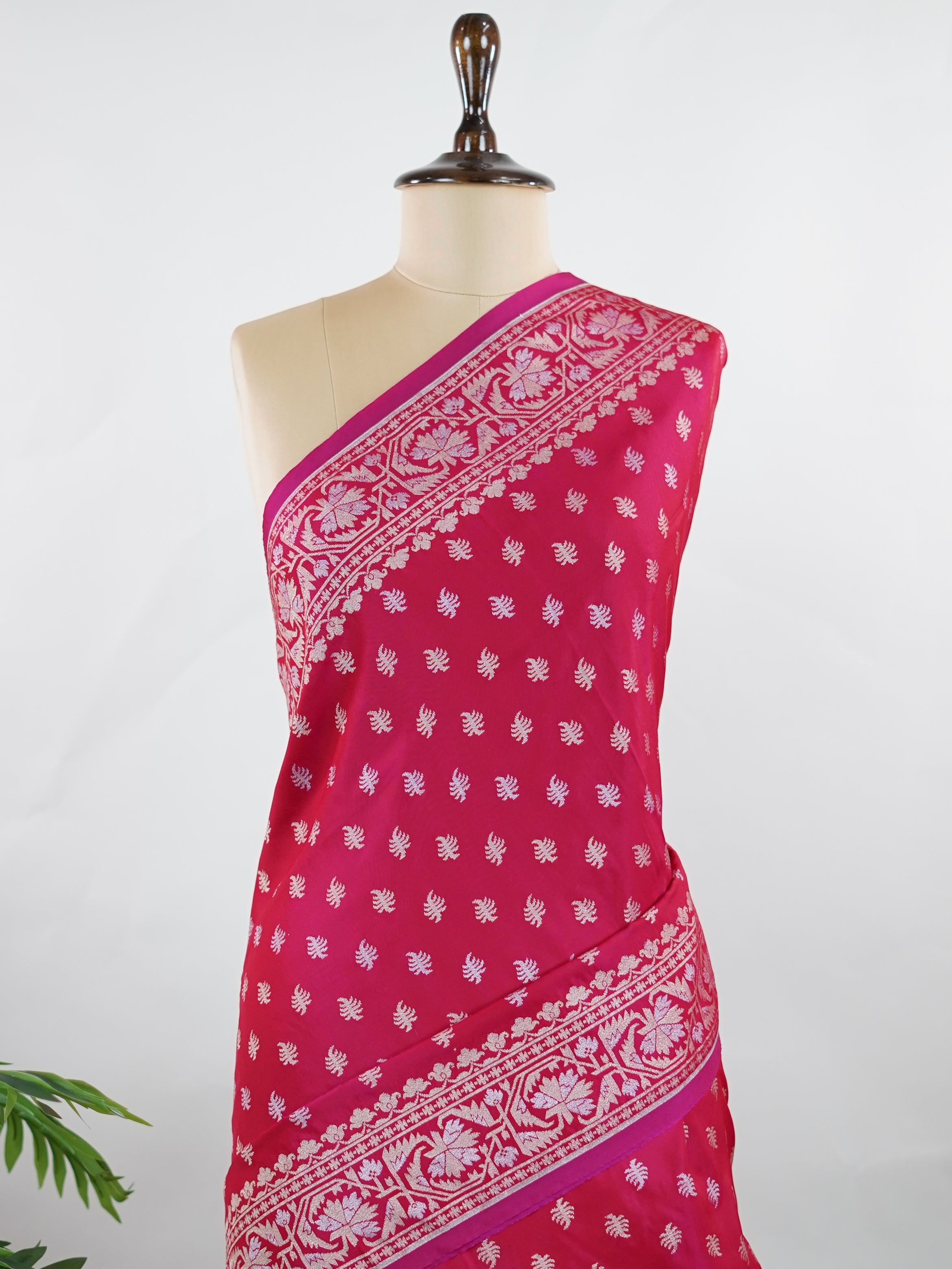 Katan Woven in Varanasi, this Katan semi silk saree features delicate buttis scattered across its smooth, lustrous body. The weave balances tradition and ease, offering the richness of silk with a lighter touch. A graceful choice for both festive mornings and elegant evenings. #KatanSilkSaree #VaranasiWeaves #ButtiBeauty #SemiSilkElegance #HandloomHeritage Aishwarya - Semi Silk Saree | Woven Buttas - Manoranjitham Weaves - Handloom Store