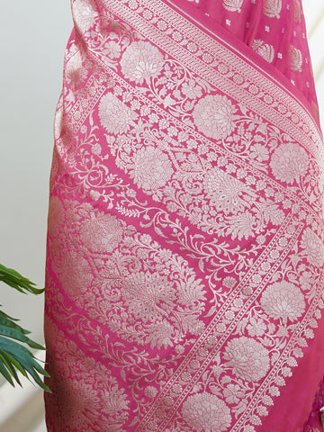 Katan Woven in Varanasi, this Katan semi silk saree features delicate buttis scattered across its smooth, lustrous body. The weave balances tradition and ease, offering the richness of silk with a lighter touch. A graceful choice for both festive mornings and elegant evenings. #KatanSilkSaree #VaranasiWeaves #ButtiBeauty #SemiSilkElegance #HandloomHeritage Avantika - Semi Silk Saree | Woven Buttas - Manoranjitham Weaves - Handloom Store