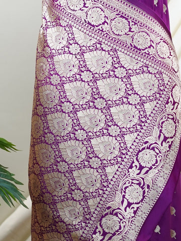 Semi Silk Woven in Varanasi, this Katan semi silk saree features delicate buttis scattered across its smooth, lustrous body. The weave balances tradition and ease, offering the richness of silk with a lighter touch. A graceful choice for both festive mornings and elegant evenings. #KatanSilkSaree #VaranasiWeaves #ButtiBeauty #SemiSilkElegance #HandloomHeritage Abhaya - Semi Silk Saree | Woven Buttas - Manoranjitham Weaves - Handloom Store