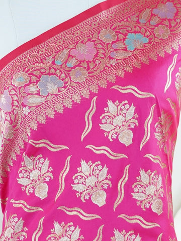 Katan Woven in Varanasi, this Katan semi silk saree features delicate buttis scattered across its smooth, lustrous body. The weave balances tradition and ease, offering the richness of silk with a lighter touch. A graceful choice for both festive mornings and elegant evenings. #KatanSilkSaree #VaranasiWeaves #ButtiBeauty #SemiSilkElegance #HandloomHeritage Adithi - Semi Silk Saree | Woven Buttas - Manoranjitham Weaves - Handloom Store