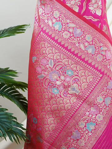 Katan Woven in Varanasi, this Katan semi silk saree features delicate buttis scattered across its smooth, lustrous body. The weave balances tradition and ease, offering the richness of silk with a lighter touch. A graceful choice for both festive mornings and elegant evenings. #KatanSilkSaree #VaranasiWeaves #ButtiBeauty #SemiSilkElegance #HandloomHeritage Adithi - Semi Silk Saree | Woven Buttas - Manoranjitham Weaves - Handloom Store