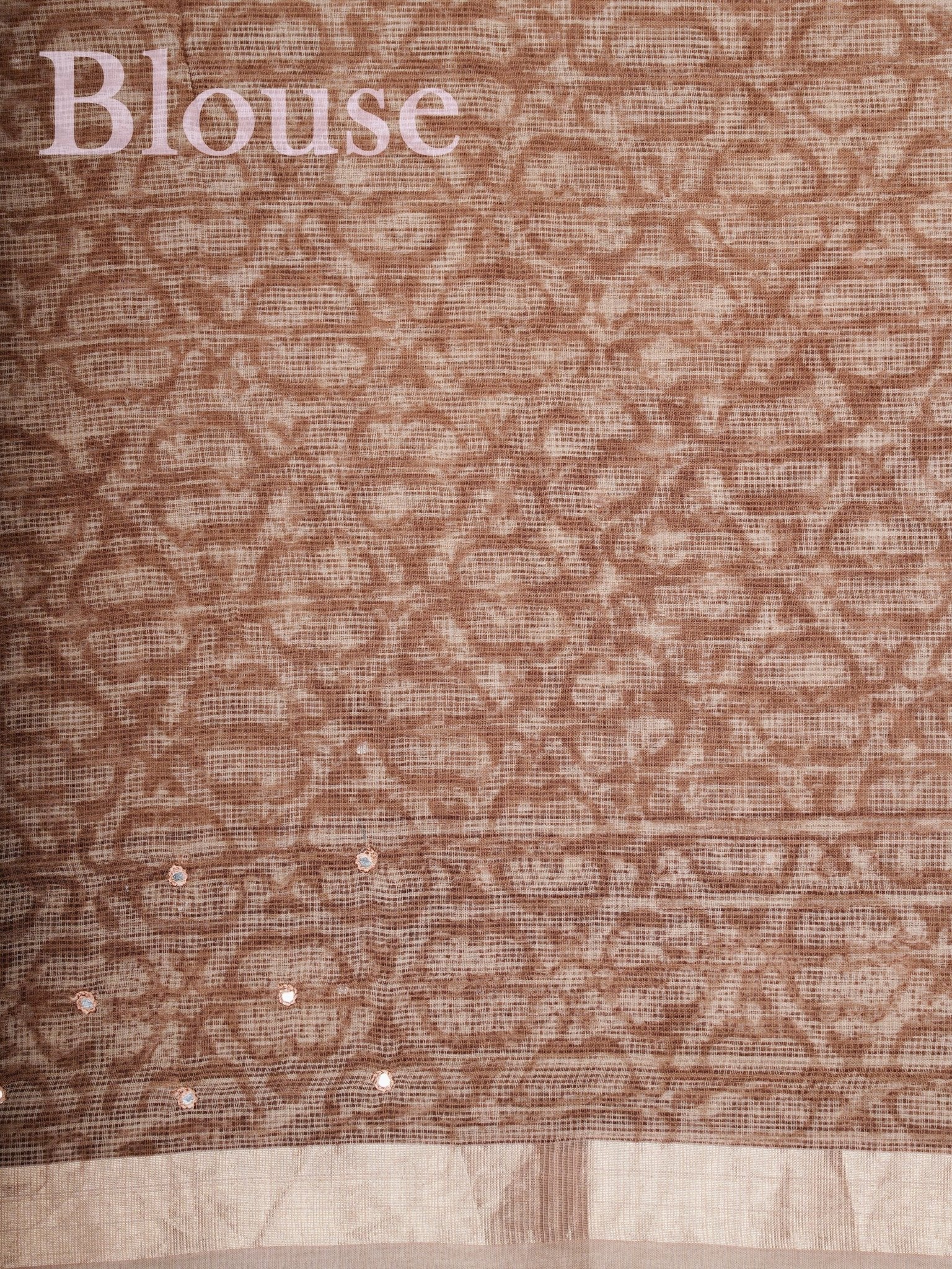 Kota Brown Kota - Manoranjitham Weaves - Handloom Store