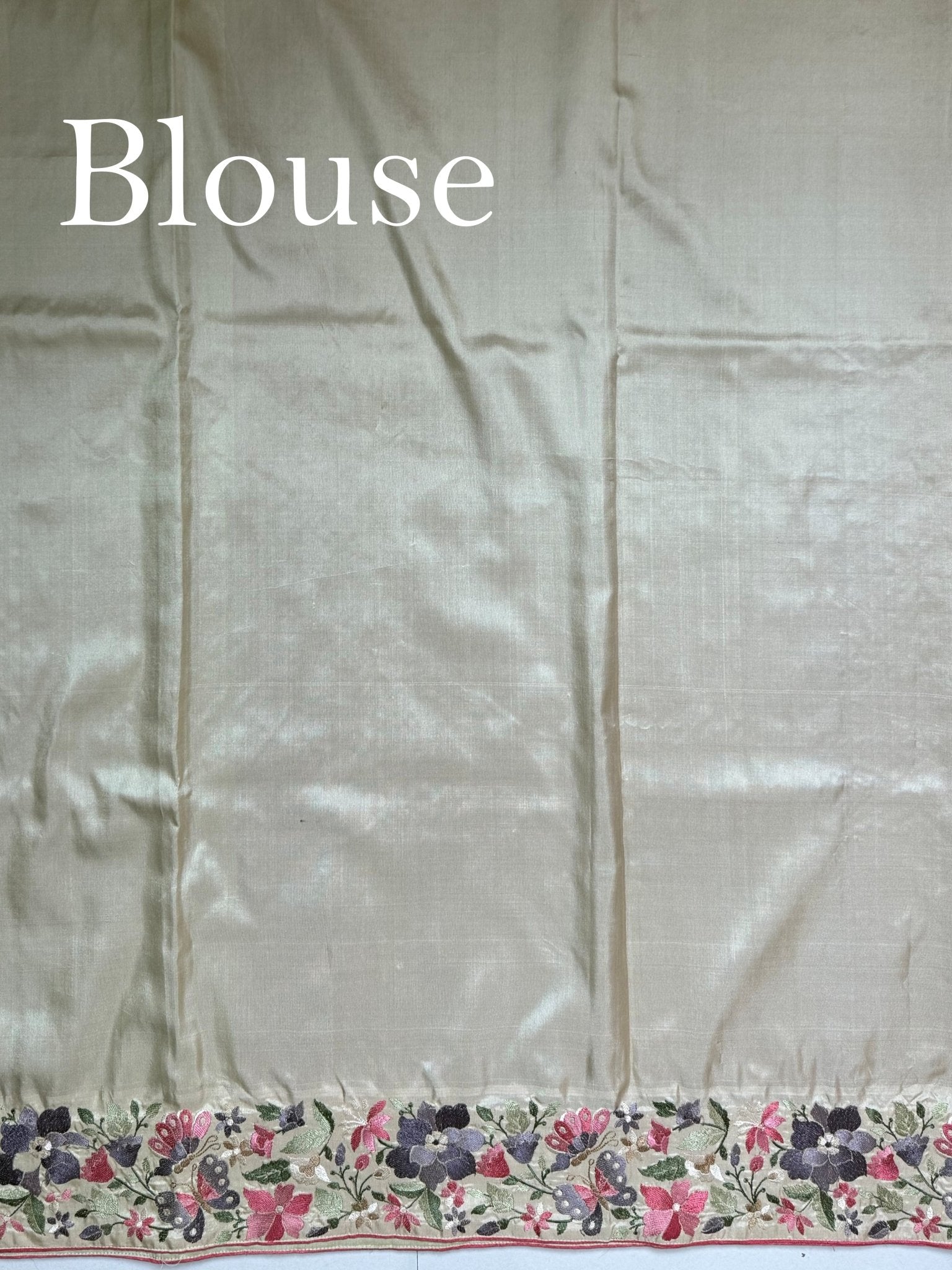 Gadwal Silk Royal Blue 100% Pure Silk  - Manoranjitham Weaves - Handloom Store