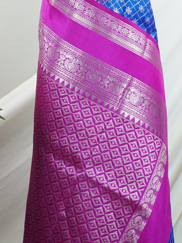 Venkatagiri Silk Woven in the heart of Andhra Pradesh, this Venkatagiri handloom saree is a symbol of regal elegance and heritage. Known for its soft texture and intricate craftsmanship, it drapes gracefully for weddings, pujas, and festive moments. Each thread carries tradition, making it a cherished piece of South Indian artistry. Lightweight yet luxurious — a true sree in every sense. Apsara - Manoranjitham Weaves - Handloom Store