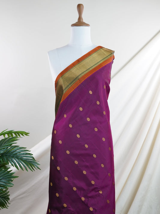 Gadwal Silk  100% Pure Silk  - Manoranjitham Weaves - Handloom Store
