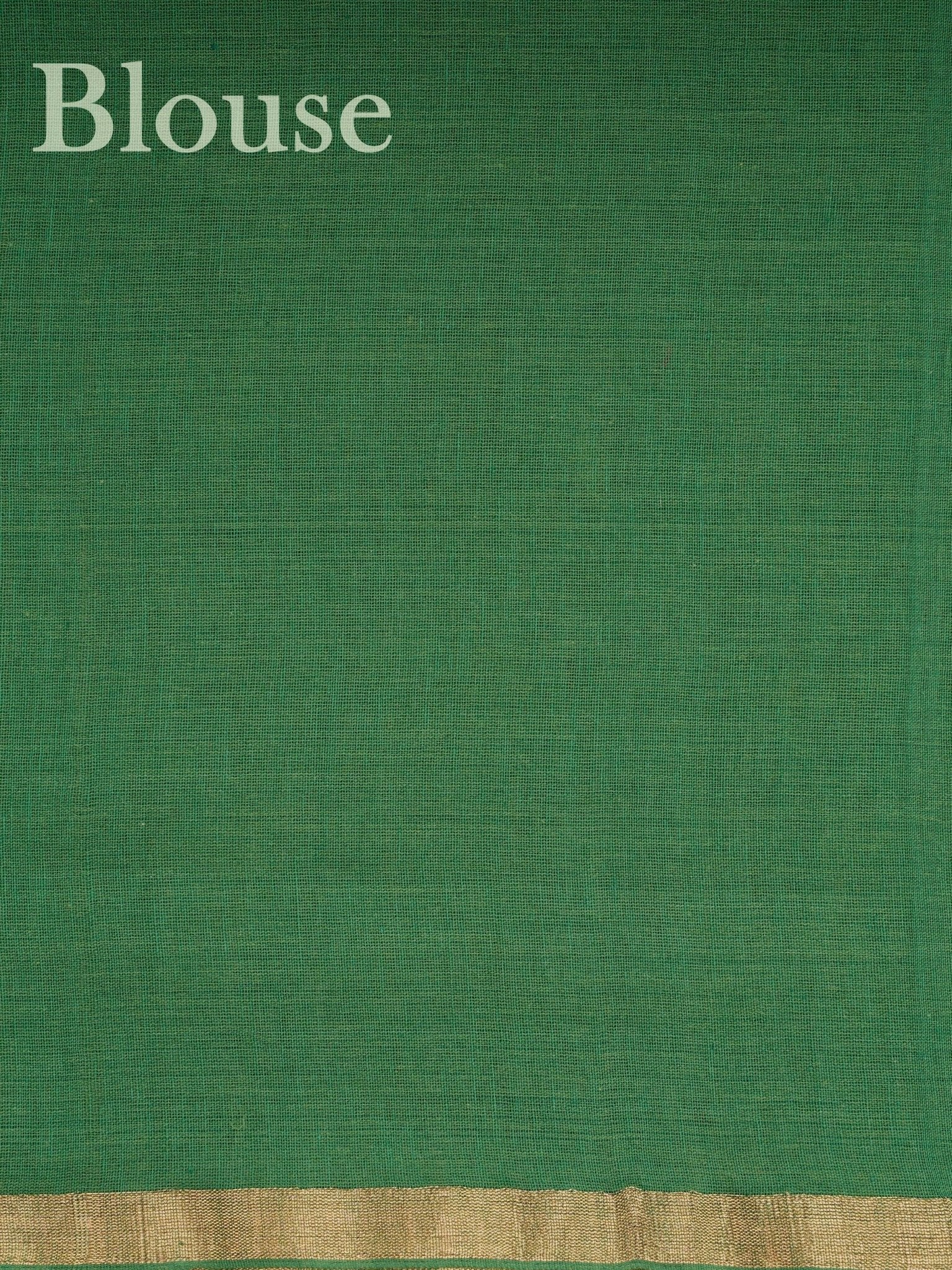 Cotton Green 100% Pure Cotton - Manoranjitham Weaves - Handloom Store