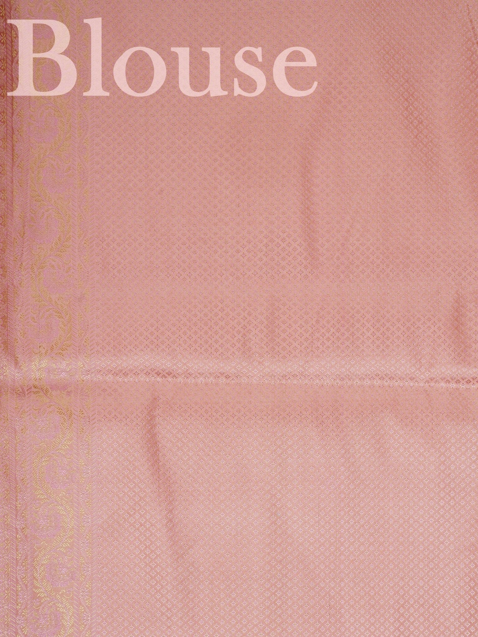 Katan Peach Semi Mushru - Manoranjitham Weaves - Handloom Store