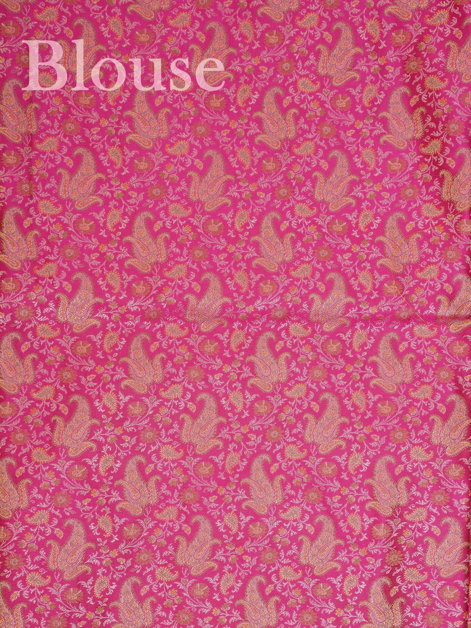 Katan Pink Semi Mushru - Manoranjitham Weaves - Handloom Store
