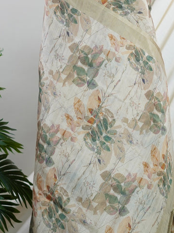 Tussars Shades of green and olive blend seamlessly over soft semi tussar silk.br
Digitally printed patterns bring a modern touch to this Varanasi weave.br
Lightweight, lustrous, and ideal for effortless day-to-evening transitions.br
#SemiTussarSaree #DigitalPrintElegance #VaranasiCraftsmanship Chandrika - Semi Silk Saree | Digital Print - Manoranjitham Weaves - Handloom Store