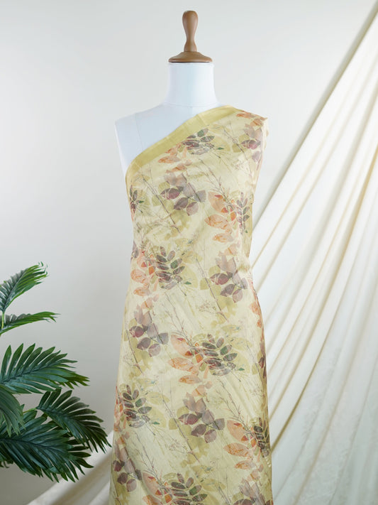 Tussars Green  Semi Tussar - Manoranjitham Weaves - Handloom Store