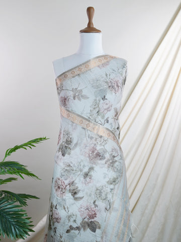 Kota A masterpiece from Maharashtra, this Kota saree in Grey is a tribute to India's rich handloom legacy. The nan weaving and Handwork motifs make it a perfect choice for brides and celebrations. Every thread speaks of elegance, tradition, and the skilled hands that bring this saree to life. Gaud Saranga - Grey Handloom Pure Silk Saree | Handwoven | Buttas - Manoranjitham Weaves - Handloom Store