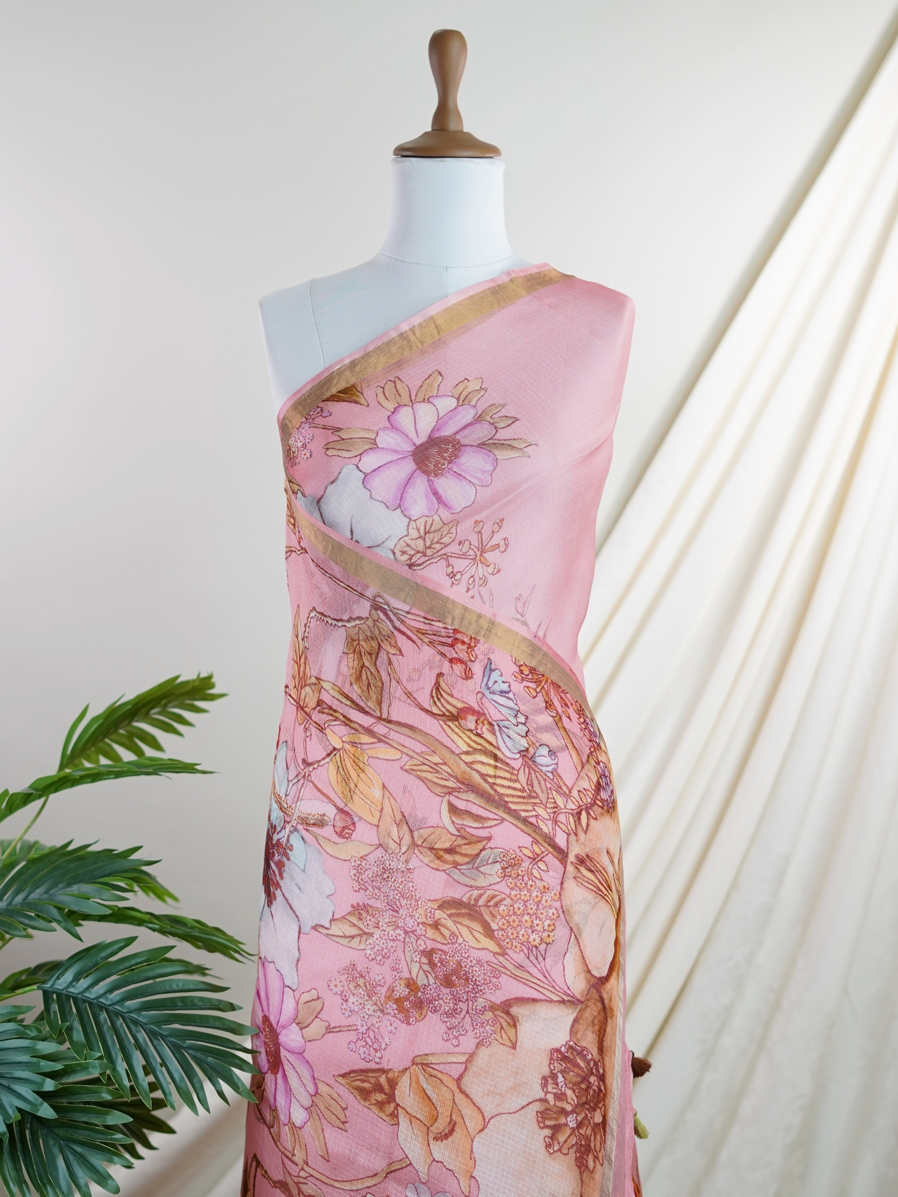 Kota Pink Kota - Manoranjitham Weaves - Handloom Store