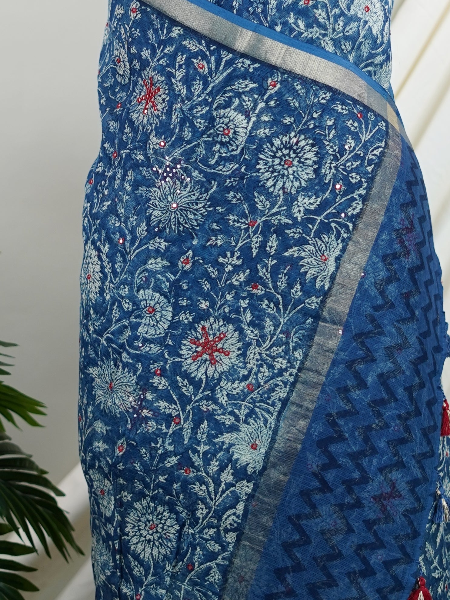 Kota Blue Kota - Manoranjitham Weaves - Handloom Store