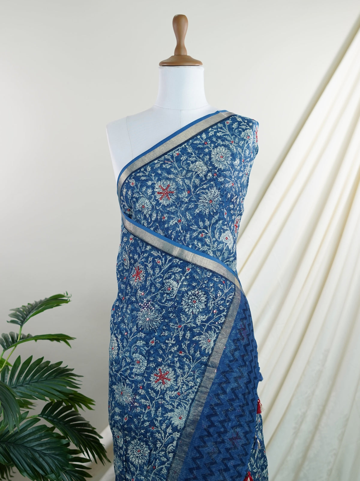 Kota Blue Kota - Manoranjitham Weaves - Handloom Store