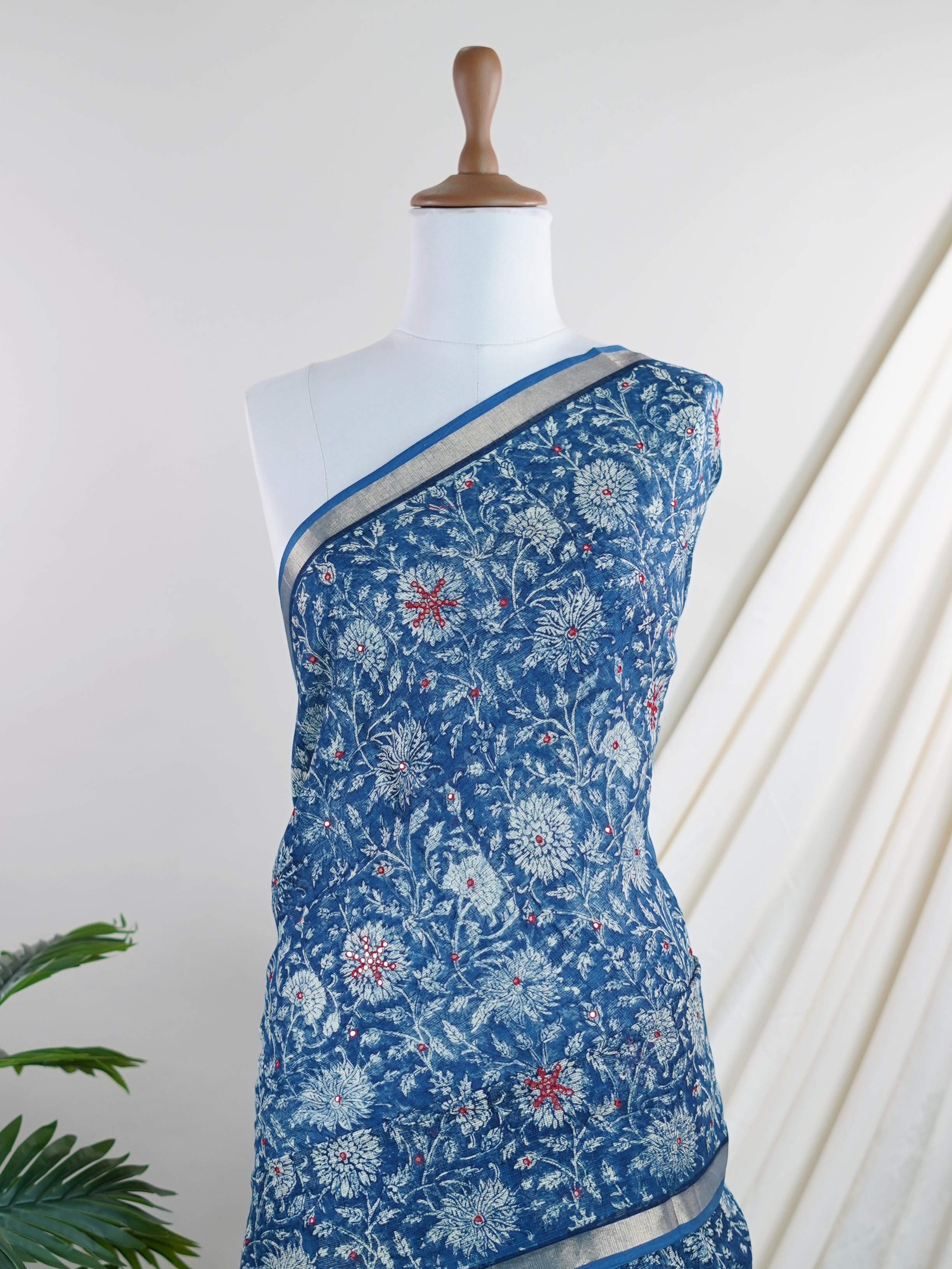 Kota Blue Kota - Manoranjitham Weaves - Handloom Store