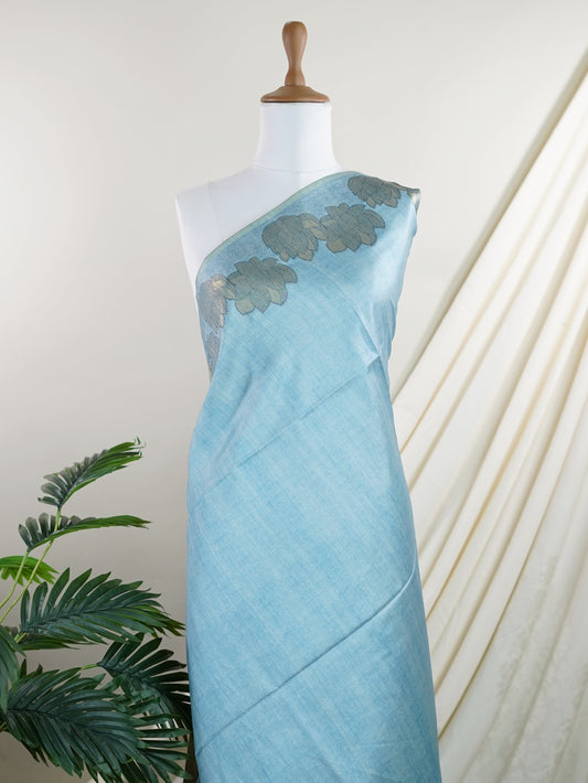 Fancy Blue Fancy - Manoranjitham Weaves - Handloom Store