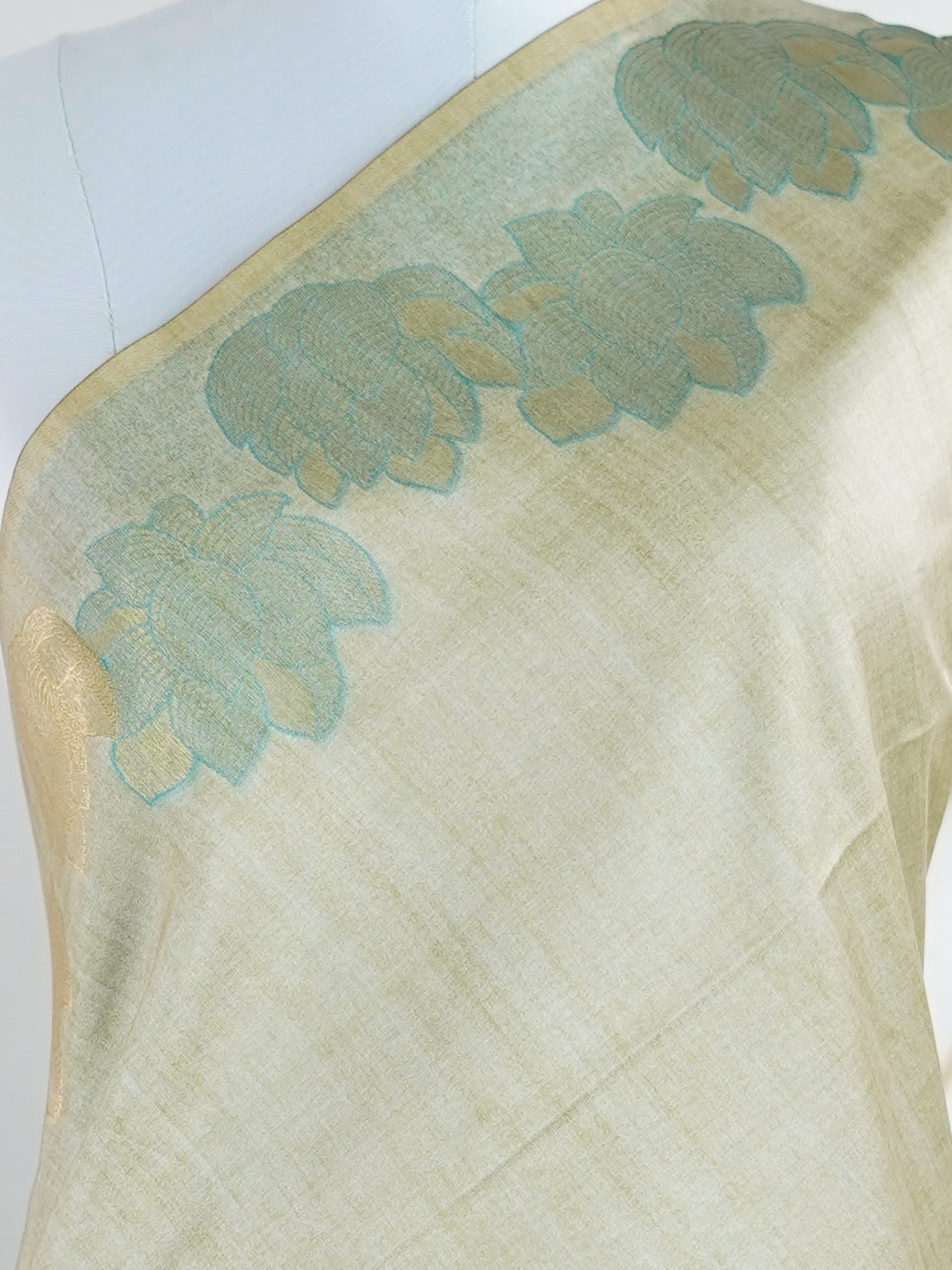 Fancy Green Fancy - Manoranjitham Weaves - Handloom Store