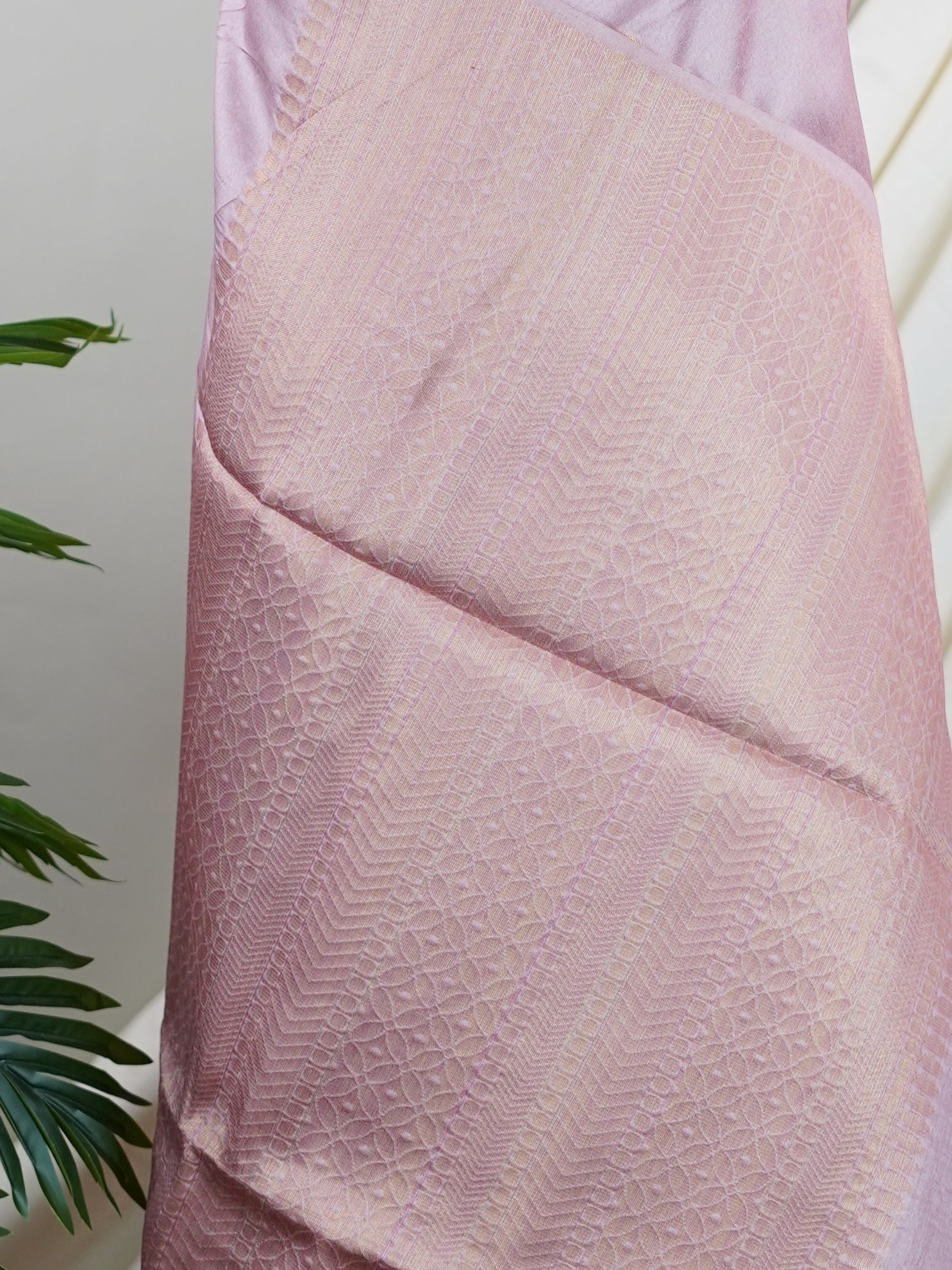 Fancy Baby Pink Fancy - Manoranjitham Weaves - Handloom Store