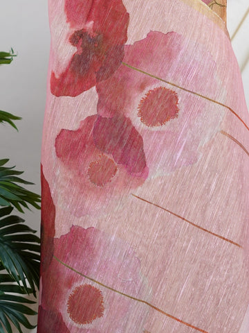 Tissue This semi linen tissue saree blends the crisp texture of linen with the soft shimmer of tissue, brought to life through vibrant digital prints. Lightweight and breathable, it’s perfect for daytime elegance with a touch of contemporary flair.br
#SemiLinenTissue #DigitalPrintSaree #EffortlessElegance #ModernWeaves #Manoranjitham #ManoranjithamStyle Sankeerthana - Semi Silk Saree | Digital Print - Manoranjitham Weaves - Handloom Store