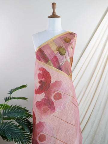 Tissue This semi linen tissue saree blends the crisp texture of linen with the soft shimmer of tissue, brought to life through vibrant digital prints. Lightweight and breathable, it’s perfect for daytime elegance with a touch of contemporary flair.br
#SemiLinenTissue #DigitalPrintSaree #EffortlessElegance #ModernWeaves #Manoranjitham #ManoranjithamStyle Sankeerthana - Semi Silk Saree | Digital Print - Manoranjitham Weaves - Handloom Store