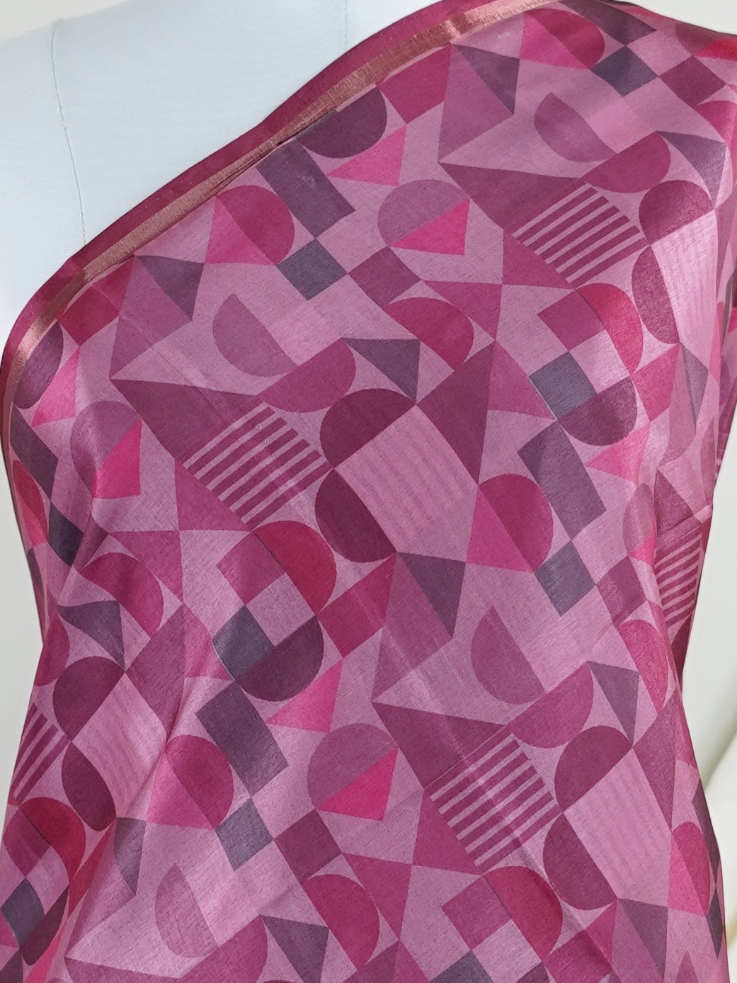 Katan Cream Semi Silk - Manoranjitham Weaves - Handloom Store