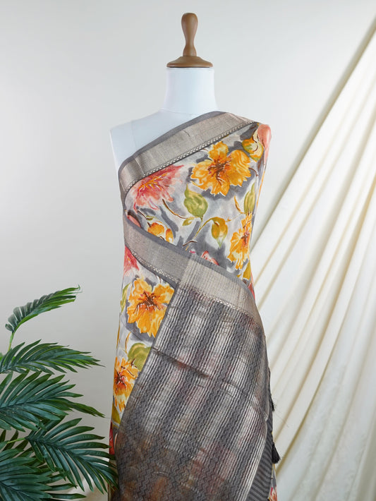 Mushru Pink Silk Cotton  - Manoranjitham Weaves - Handloom Store