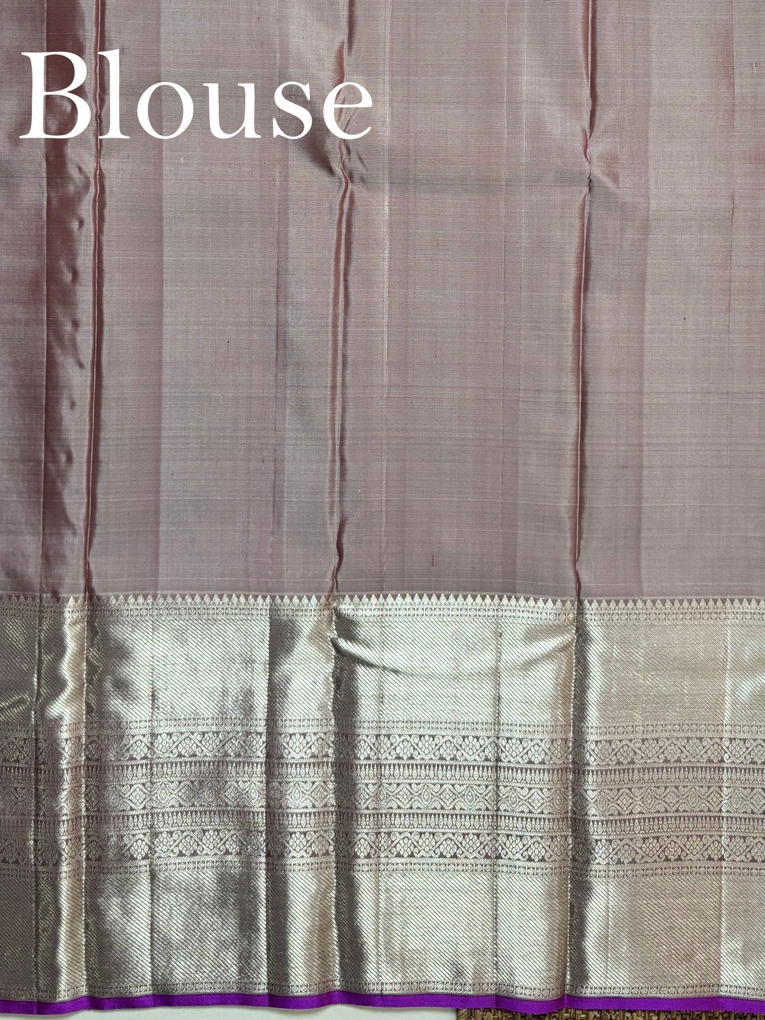 Kanchipuram Silk Magenta 100% Pure Silk  - Manoranjitham Weaves - Handloom Store