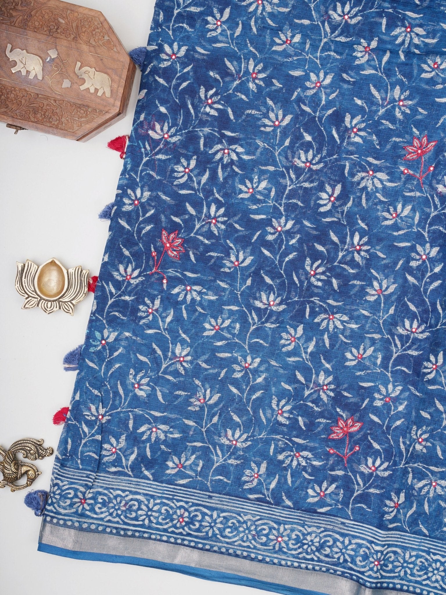 Kota Blue Kota - Manoranjitham Weaves - Handloom Store