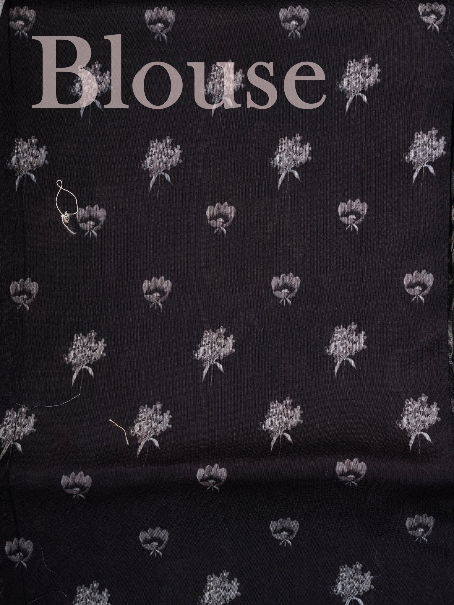 Tussar Black Organza - Manoranjitham Weaves - Handloom Store