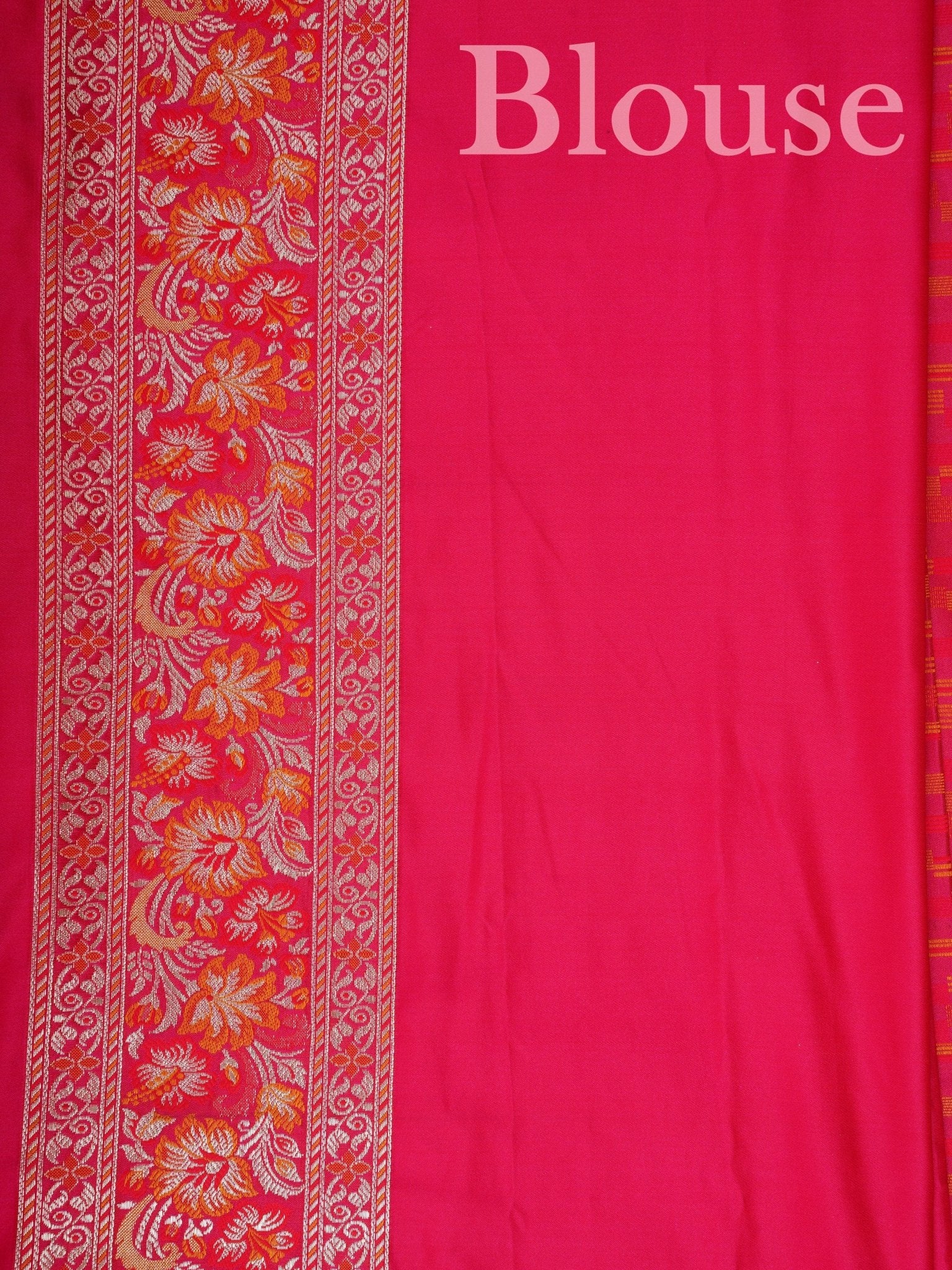 Katan Pink Semi Katan Silk - Manoranjitham Weaves - Handloom Store