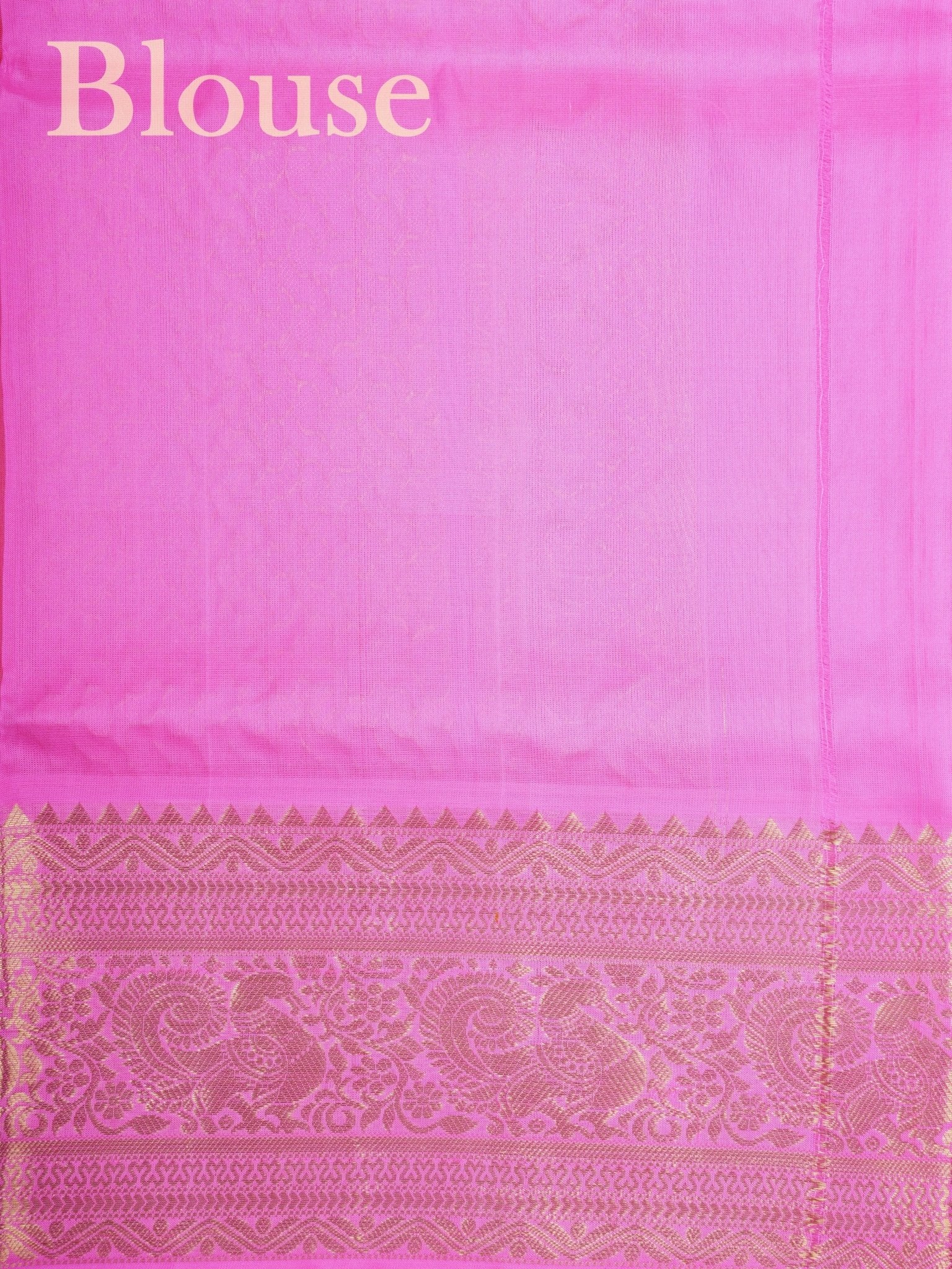 Venkatagiri Silk Baby Pink 100% Pure Silk  - Manoranjitham Weaves - Handloom Store