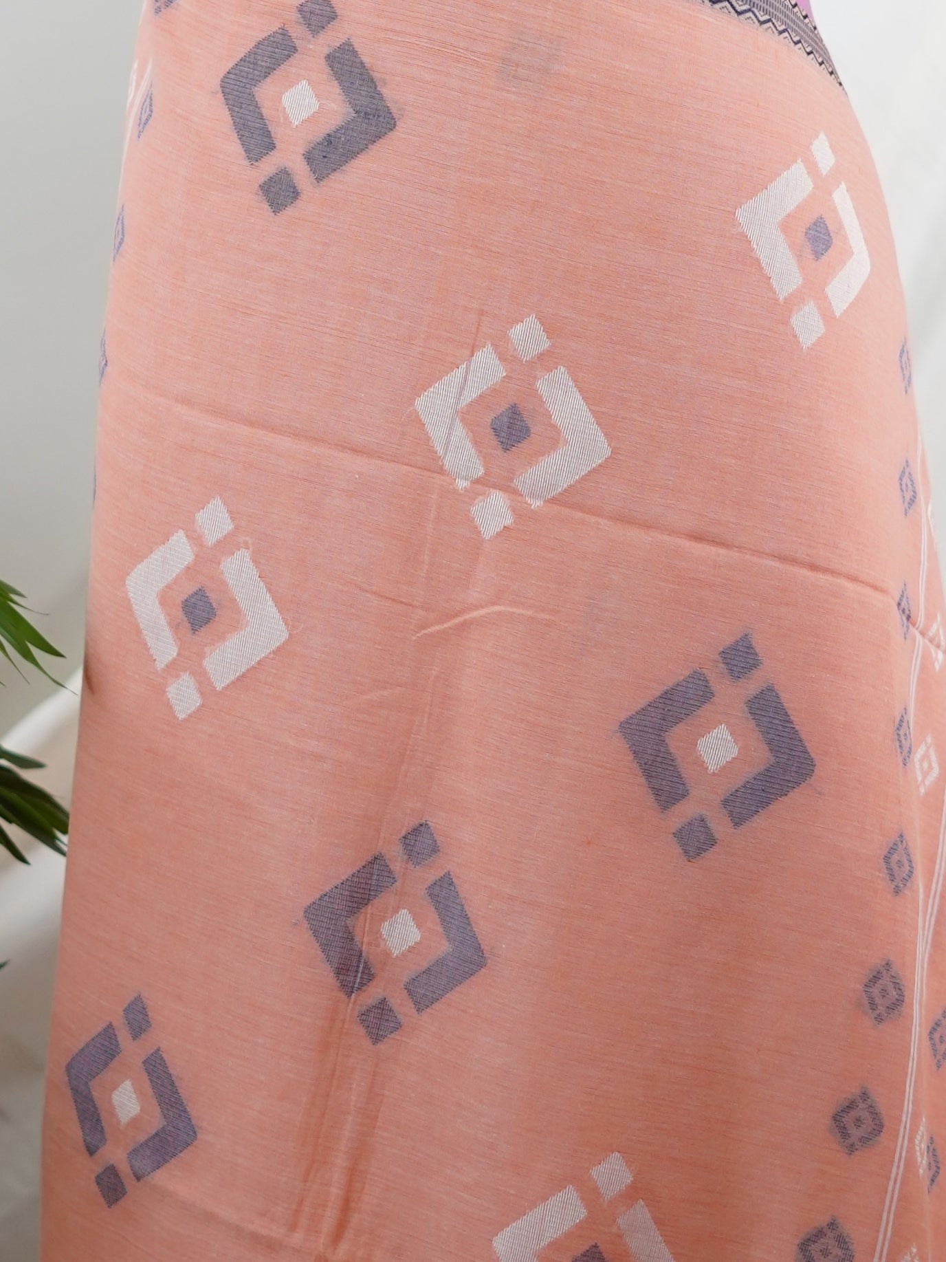 Cotton Pink 100% Pure Cotton - Manoranjitham Weaves - Handloom Store