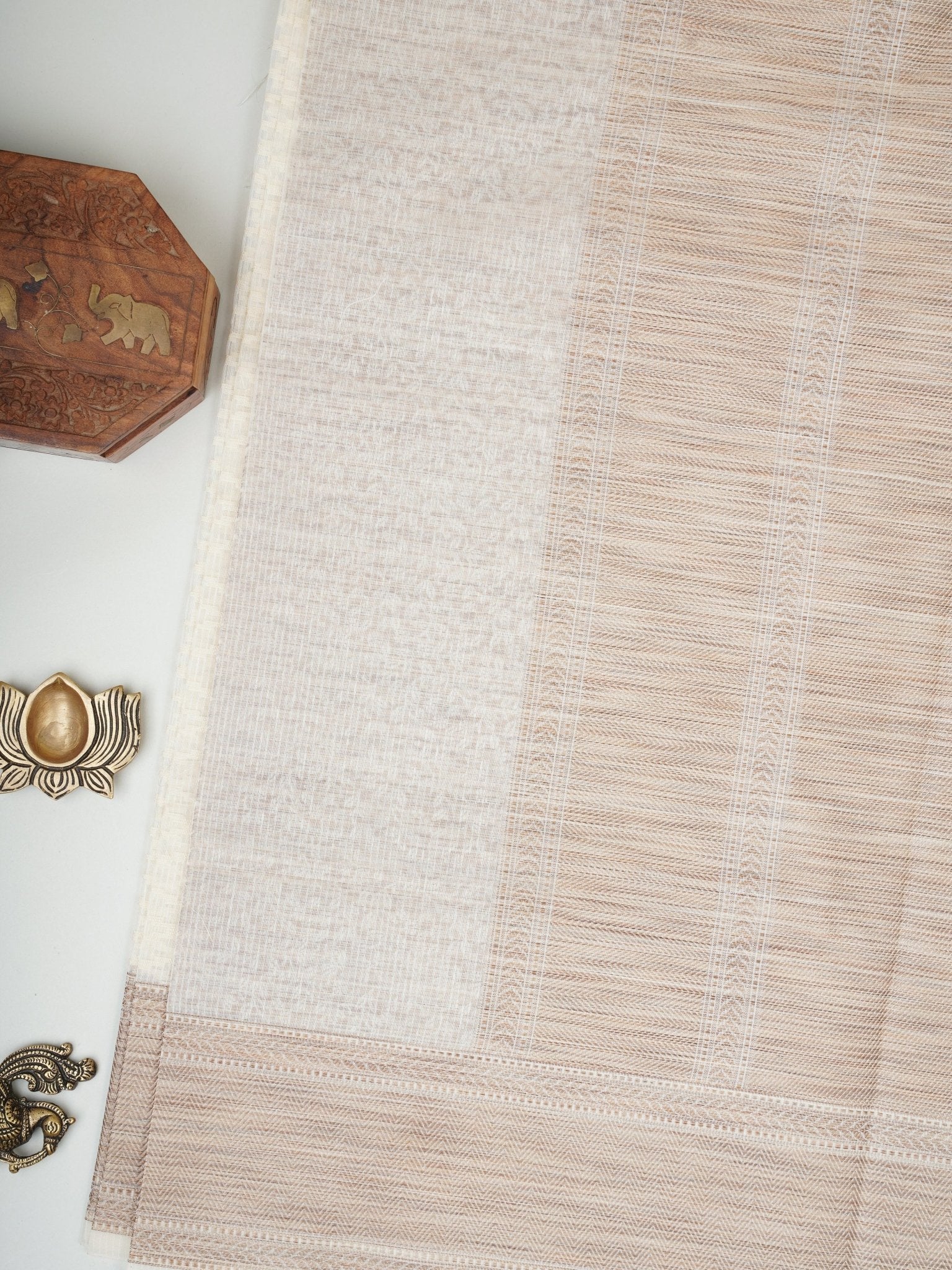 Kota Cream Kota - Manoranjitham Weaves - Handloom Store