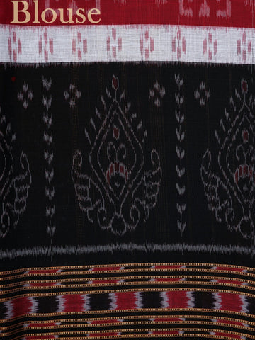 Handspun Cotton This 100% Pure Cotton silk saree, adorned in Black and detailed with nan weaving, reflects the grandeur of Orissa. The timeless Handwork motifs enhance its bridal charm. A perfect blend of luxury and tradition, it is designed for those who appreciate fine craftsmanship. Darbaria - Manoranjitham Weaves - Handloom Store