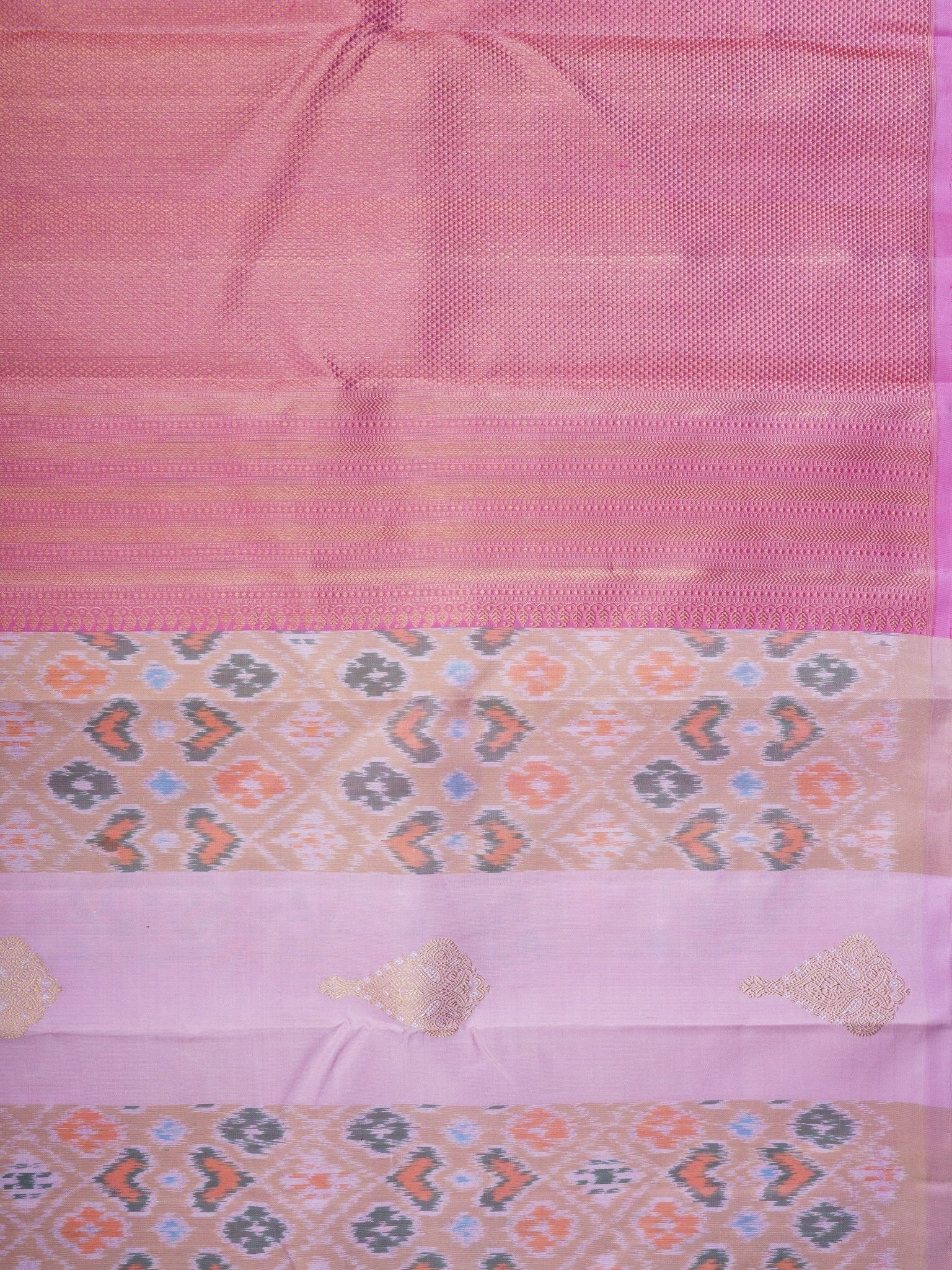 Kanchipuram Silk Lavander 100% Pure Silk  - Manoranjitham Weaves - Handloom Store